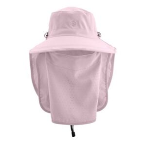 Coolibar Sun Hat With Detachable Neck Gaiter UPF 50, Mauve, One Size